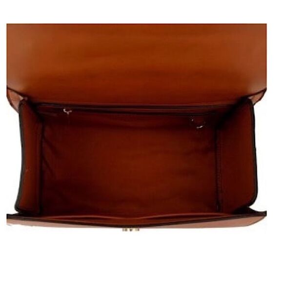 2-N-1 Plain Queen Bee Stripe Boxy Satchel - Picture 6 of 12